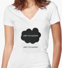 Wifi Password Women's Fitted V-Neck T-Shirt