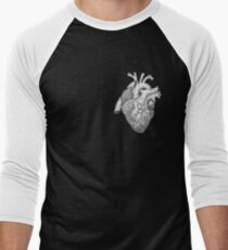 Anatomical Heart Ink Illustration Men's Baseball ¾ T-Shirt