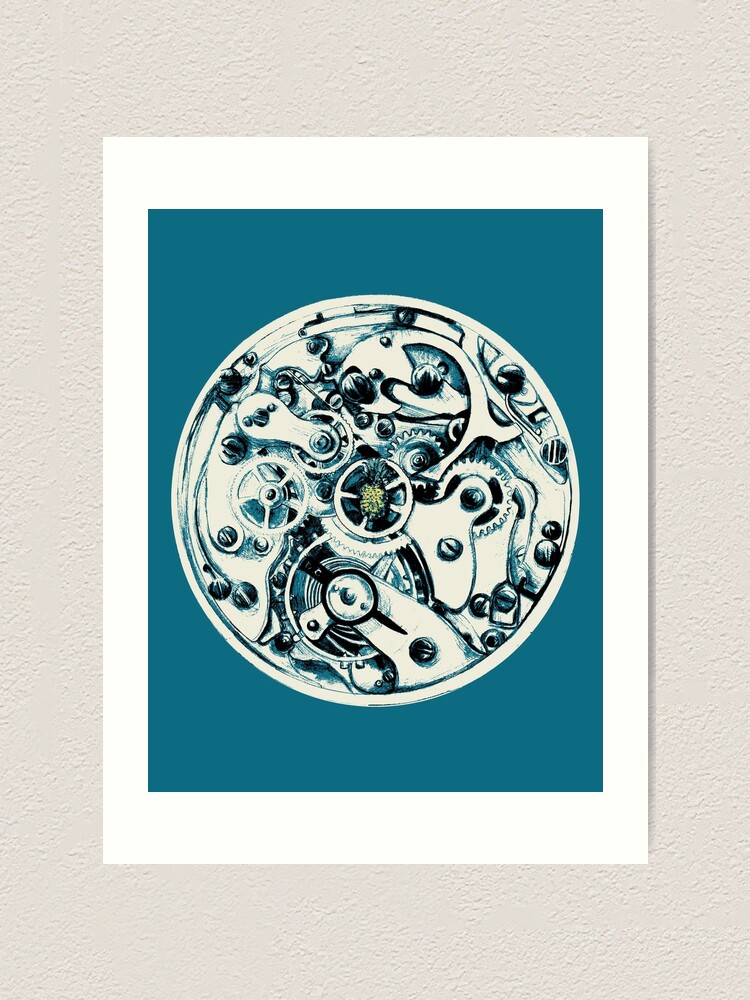 Alternate view of Clockwork Pineapple Art Print