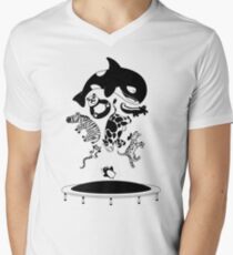 Bouncing Animals Men's V-Neck T-Shirt