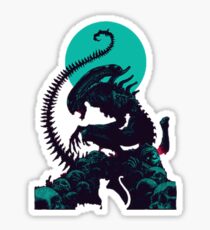 alien moon ( jonesy design) Sticker