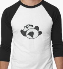 Tumbling Panda Bear Men's Baseball ¾ T-Shirt
