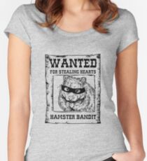 Hamster Bandit Women's Fitted Scoop T-Shirt