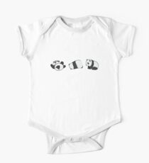 Tumbling Panda Bears (SET) One Piece - Short Sleeve