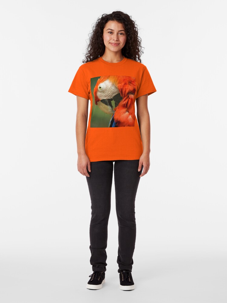 Alternate view of Red Parrot, the Scarlet Macaw – portrait Classic T-Shirt