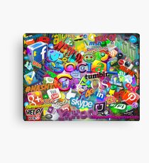Social Chaos Canvas Print