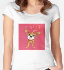 YIP YIP YIP Women's Fitted Scoop T-Shirt