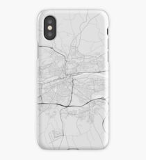 Cork, Ireland Map. (Black on white) iPhone Case/Skin
