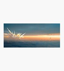 Iceberg on a horizon of clouds Photographic Print