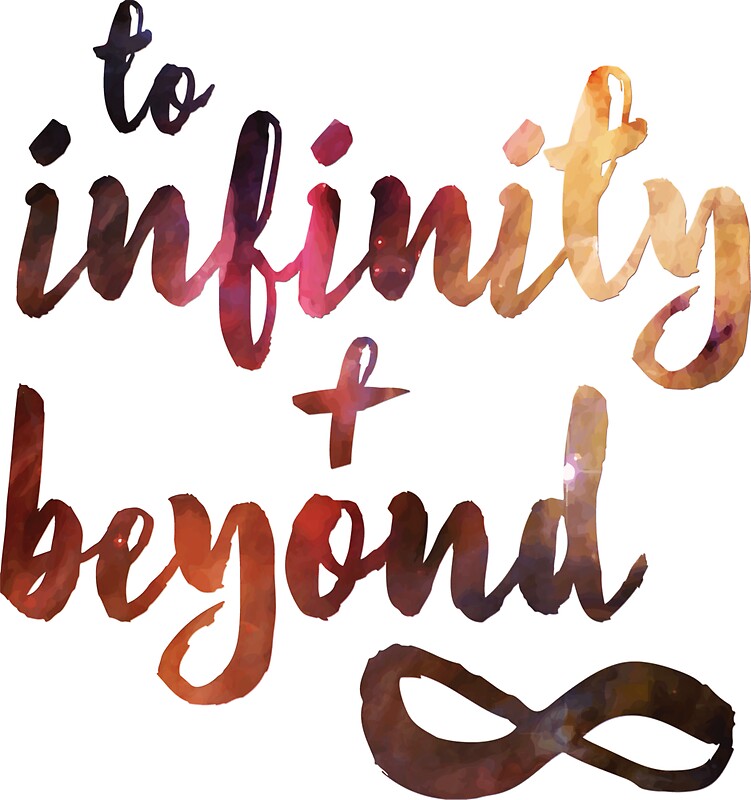 "to infinity" Stickers by smagifts Redbubble