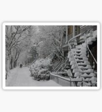 Montreal Snow Winter Scene Sticker