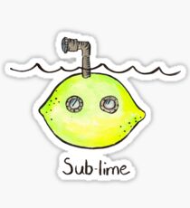 Sub-lime Sticker