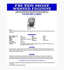 Wanted Photographic Print