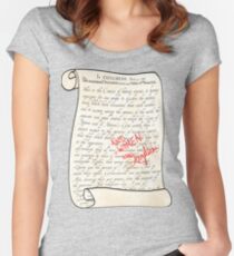 Camiseta entallada de cuello ancho Incluir mujeres en la secuela