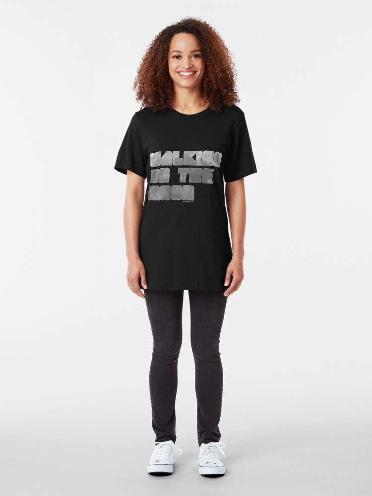 Alternate view of Walking on the Moon Slim Fit T-Shirt