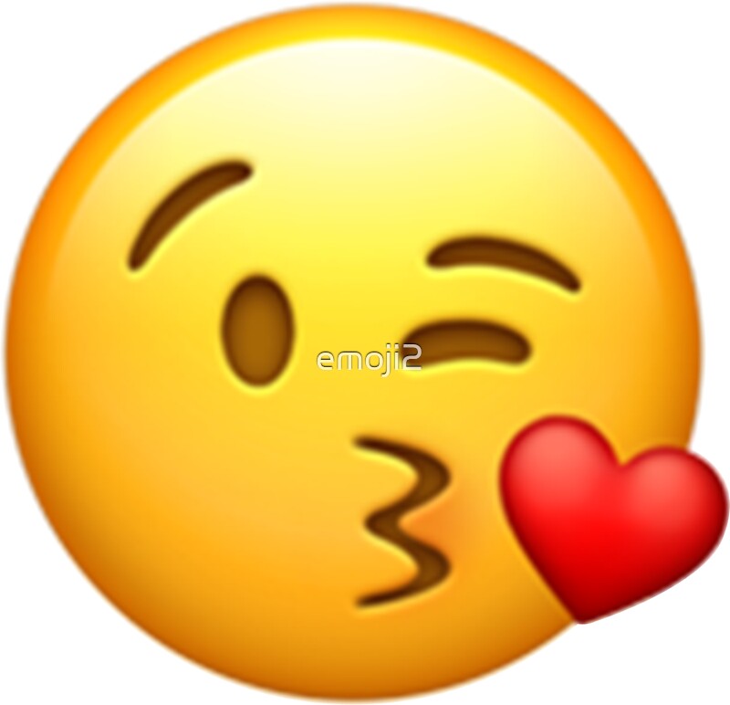 "Emoji Kiss Heart" Stickers by emoji2  Redbubble