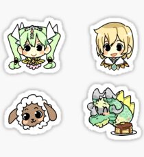 Stickers- Protags and Wooly Sticker