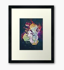 Geode Lady Framed Print