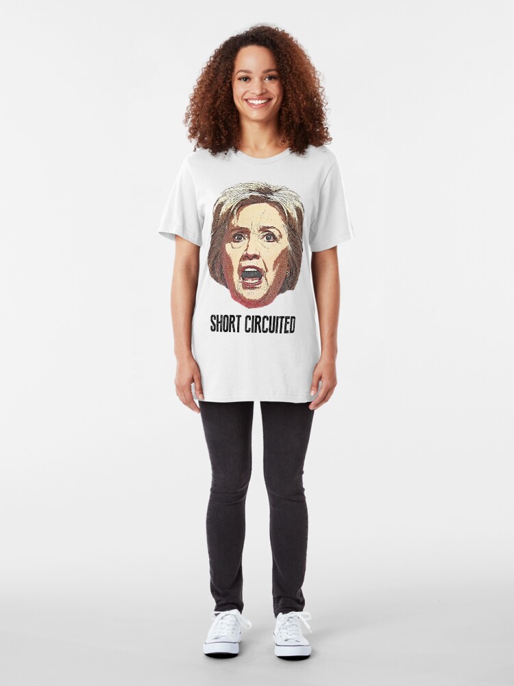 Alternate view of Hillary Clinton Has Short Circuited Slim Fit T-Shirt