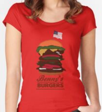 Benny's Burgers Women's Fitted Scoop T-Shirt