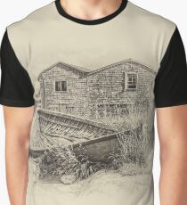Peggy's Cove - sepia Graphic T-Shirt