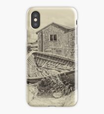 Peggy's Cove - sepia iPhone Case