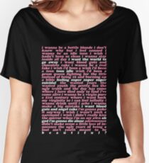 TEEN IDLE LYRICS Women's Relaxed Fit T-Shirt
