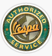 Authorized Vespa service sign Sticker