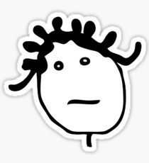Rihanna Stick Figure Head Logo Sticker