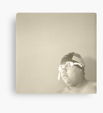 Swim Cap and Goggles Canvas Print