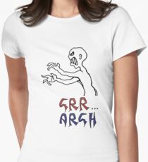 grr...argh with colour Women's Fitted T-Shirt