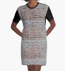 greek ancient writing Graphic T-Shirt Dress