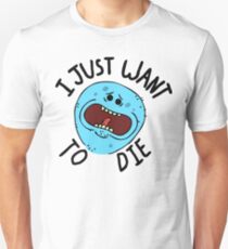 Mr Meeseeks; I Just Want to Die Slim Fit T-Shirt
