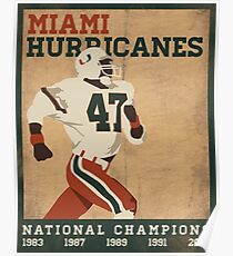 University of Miami National Champions Poster