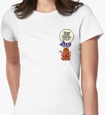 Die Geschichte so weit Tailliertes T-Shirt