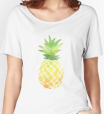 Pineapple Print Women's Relaxed Fit T-Shirt