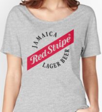 Jamaica Red Stripe Lager Beer Women's Relaxed Fit T-Shirt
