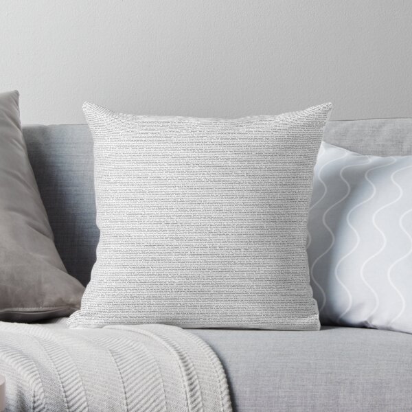 the entire high school musical transcript Throw Pillow