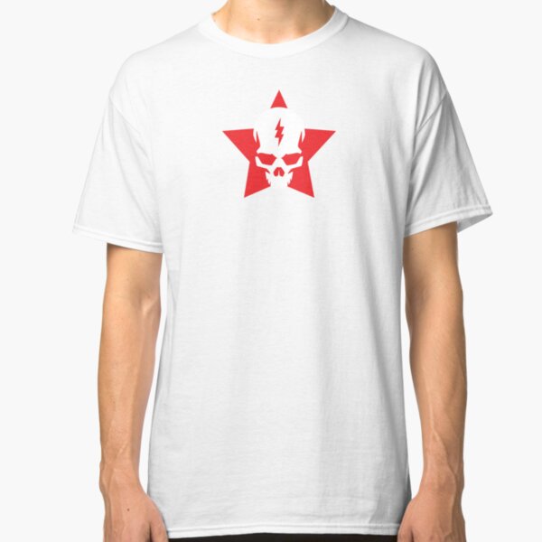SkullStar WhiteRed Logo Classic T-Shirt