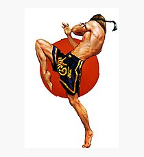 Muay Thai Artwork Photographic Print