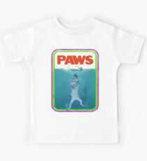 Paws Jaws Movie parody T Shirt Kids Tee