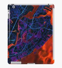 Dark map of Staten Island NYC iPad Case/Skin