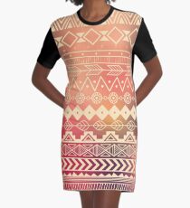 Aztec pattern 01 Graphic T-Shirt Dress