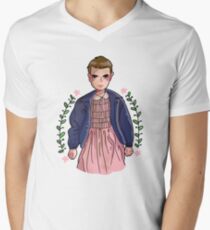 Eleven from stranger things Men's V-Neck T-Shirt