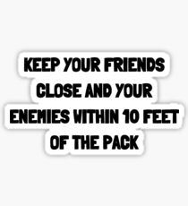 Keep Your Friends Close Sticker