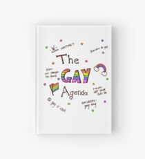 The Gay Agenda notebooks and journals Hardcover Journal