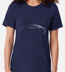 Profile Silhouette Porsche 911RS - white Tri-blend T-Shirt