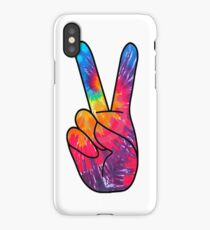 Tie Dye Peace Sign iPhone Case