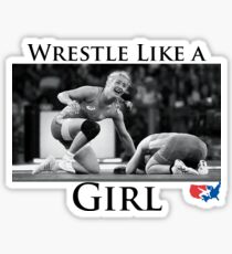Wrestle wie ein Mädchen Sticker
