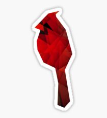 Glass Cardinal Sticker